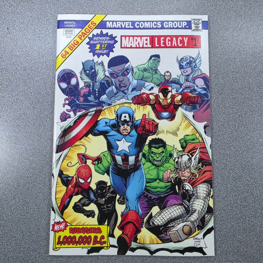 Marvel Legacy #1 Comic Book OS White Excellent Variant Edition 2017 64 Pages